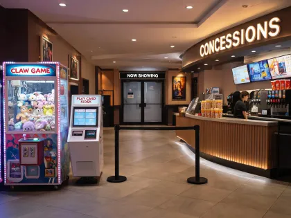 Cinema lobby compact arcade