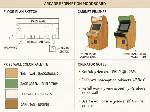Arcade design moodboard