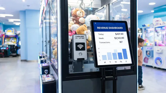 Cashless arcade integration